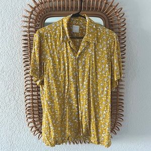 Sandro Mens Camp Collar Casual Button Down